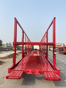 2 <strong>Floors</strong> 8 Cars Carrier Semi <strong>Trailer</strong> Truck Car Transporter Car Towing <strong>Trailer</strong> for Russia - Product Image 3