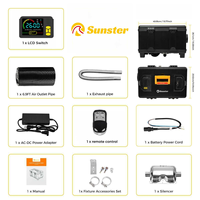 Chauffage d'appoint diesel portable XMZ TB10 avec kit de boîte à outils 12V/24V, écran LCD et télécommande pour camions/camping-cars/fourgons