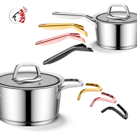 7 pièces ustensiles de cuisine pot en gros de haute qualité en acier inoxydable marmite ustensiles de cuisine en acier inoxydable pot avec couvercle