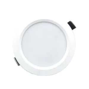 Lâmpada de led ajustável de 9w/12w/18w/24w, luminária embutida redonda, ultrafina, para painel de teto