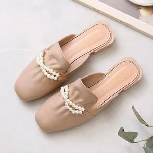 Sandalias de Plataforma Baotou Pearl, Estilo Coreano, Nuevas de Primavera/Otoño, Pantuflas de Moda para Mujer, Estilo Casual - Product Image 3