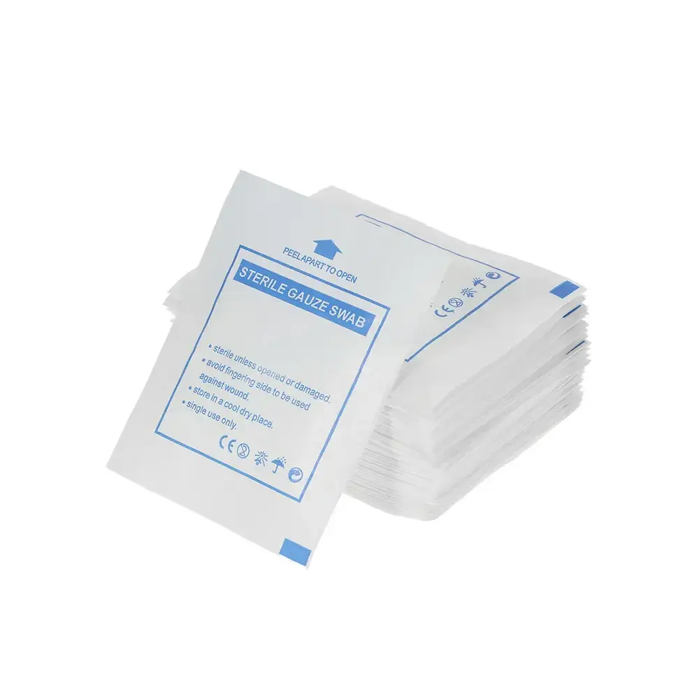 100% Cotton Absorbent Gauze Swab 4X4 / Super Soft Sterile Gauze Swab