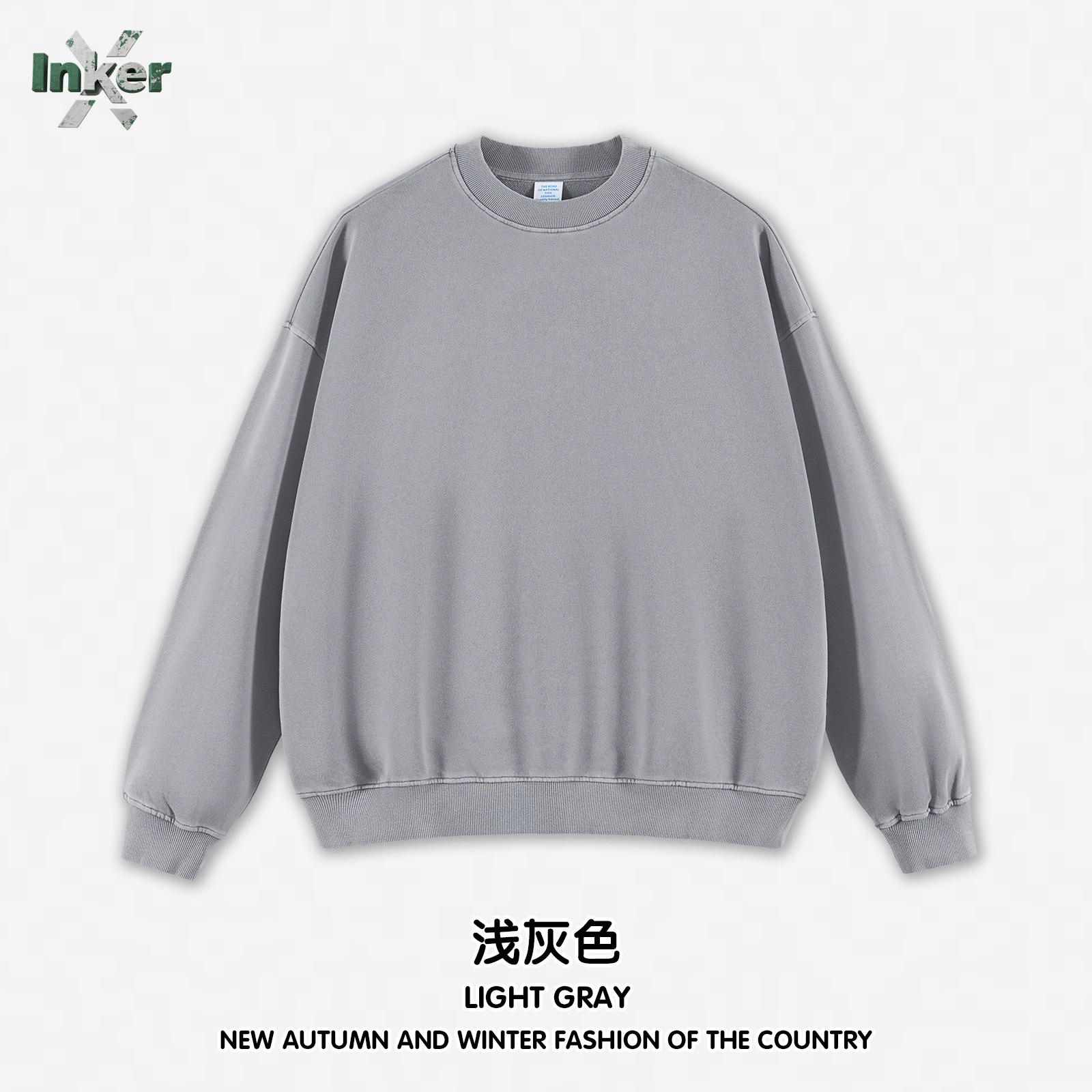 Manufacturer Supply Wholesale Custom Heavyweight 420 Gsm Cotton Blends Men's Crewneck Sweatshirts Vintage Style XL for Spring