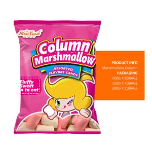 Specialty Custom wholesale marshmallow sweets candy Halal Delicious cotton candy squishy marshmallow