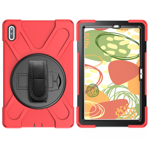 Funda de Silicona 3 en 1 para <span class=keywords><strong>Huawei</strong></span> <span class=keywords><strong>MatePad</strong></span> de <span class=keywords><strong>10.4</strong></span> Pulgadas, Funda Protectora de Silicona a Prueba de Golpes con Correa de Mano y Correa para Hombro - Product Image 5