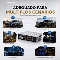 Amplificateur de puissance 4 canaux avec processeur DSP 8 canaux pour voiture, haute puissance, max 4x60W, égaliseur 31 bandes, qualité d'usine, HiFi