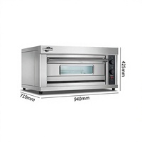 Four électrique commercial WFC-101D à 1 niveau et 1 plateau, commande par bouton, contrôle de température indépendant, 350°F, 240V/380V, 4.4kW, pour petite boulangerie