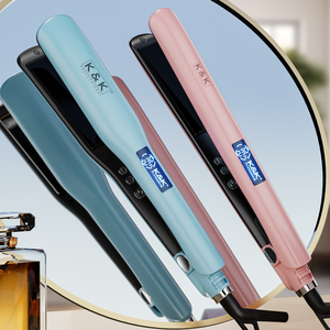 Plancha de Pelo Eléctrica de Doble Voltaje, Calentamiento Rápido en 30 Segundos, Cerámica de Titanio, Pantalla HD VA, Protección Contra Sobrecalentamiento, Para Uso Doméstico y Hotelero - Product Image 1