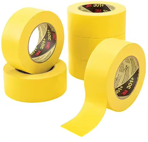 301 желтая малярная лента для автомобильной краски, термостойкая односторонняя полиэфирная лента для 3 м - Product Image 6