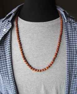 Handmade Wooden Necklaces Made Using Natural Wood <b>Beads</b> Designed For Daily Wear Casual Fashion And Traditional Style - Product Image 4