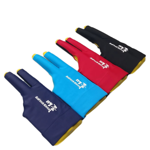 Ready To Ship Snooker Gloves Professional Billiard Gloves Breathable Three Finger Gloves Wholesale - Product Image 1