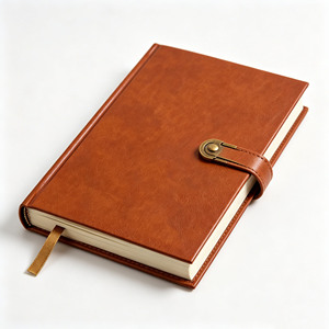 Leather Bound Hardcover <b>Notebook</b> A6 Size Lined Pages Sewing Binding Composition <b>Book</b> for Study and Business Use - Product Image 6