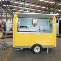 Chariot de vente ambulante pour glaces/hot-dogs, machine à pizza, petit camion de restauration mobile, fabrication de remorques alimentaires avec équipement de restaurant