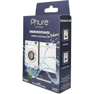 Poudre détartrante Phure Bio 80g, non toxique, écologique, détartrant désinfectant pour machines à laver et lave-vaisselle - Product Image 2