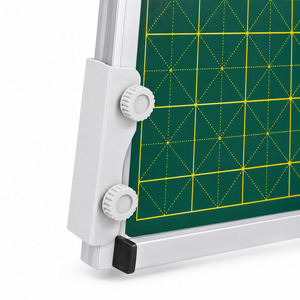 <span class=keywords><strong>Tableau</strong></span> noir vert réglable sur trépied avec grille d'entraînement, cadre en aluminium et support stable - Product Image 4