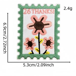 Patchs thermocollants brodés motif floral pour vêtements, jeans, vestes, chapeaux, sacs - Product Image 6