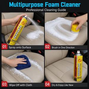 Espuma Limpiadora Multiusos para Interiores de Auto, con Cepillo, para Limpieza del Hogar y del Vehículo - Product Image 3
