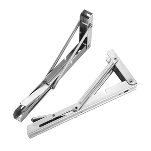 Support de micro-ondes triangulaire pliable et mobile en forme de L pour cuisine, modèle JH036 en acier inoxydable pour la maison - Product Image 1