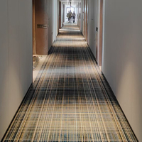 Moquette personnalisée moderne de luxe pour hôtel cinq étoiles, salle de conférence, club, couloir, en nylon imprimé, antidérapante, écologique