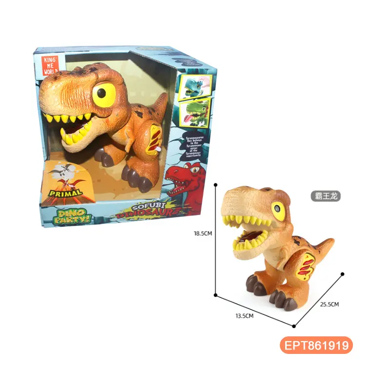 EPT Cartoon T-Rex Take Apart Stem Dinasour Toys Construction Building Easter Dinosaur For Kids 3-5 Boy With Light And Soun