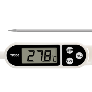 TP300 termometer memasak daging, alat pengukur suhu saku gaya LCD Digital baca instan memasak Steak makanan otomatis bertenaga baterai plastik - Product Image 3