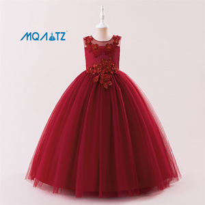 Nouvelle <span class=keywords><strong>Robe</strong></span> de Fête d'Anniversaire Sans Manches pour Fille, Élégante <span class=keywords><strong>Robe</strong></span> de Princesse Brodée pour Bébés Filles de 8 Ans MQATZ LP-386 - Product Image 2