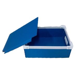 Plastic Crates Stackable Turnover Box With Lid