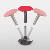 Chaise de bureau ergonomique moderne en PP, réglable en hauteur, extensible, avec fonction d'oscillation, pour assise active, avec vérin à gaz, pour la maison, le bureau et l'hôtel