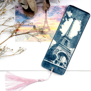 Kit de Cyanotype DIY 4x14, Kit de Marque-pages Cyanotype à Pompon, Ensemble Complet Prêt à l'emploi avec Guide en Anglais pour les Amateurs de DIY et les Débutants en Cadeaux - Product Image 1