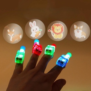 LED Finger Flashlight Light Party Supplies Children's Luminous Toy up Finger Ring Toys LED Party Finger Lights for Kids - Product Image 1