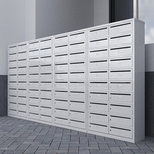 Boîte aux lettres extérieure étanche en métal, casier à colis en acier avec serrure pour maison et appartement, rangement de courrier - Product Image 1