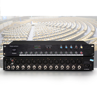 Système de microphone à col de cygne pour conférence de table Pro 1 à 12, 12 micros de réunion, câble de 5 m, 12 boutons de contrôle du volume, mélangeur ECHO BASS