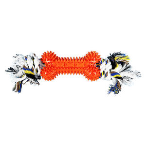 Durevole TPR e <span class=keywords><strong>PVC</strong></span> Pet giocattoli interattivi nodo osso da masticare e dentizione corda sostenibile e per piccoli animali - Product Image 6