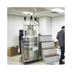 China Supplier Cryogenic Storage 100LStainless Steel Portable Liquid Helium Dewar Tank for NMR