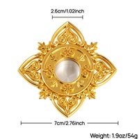 Boîte à reliques orthodoxe HT, en alliage de zinc émaillé or, étui pour reliques sacrées, décoration dévotionnelle pour l'autel de l'église et le coin de prière