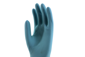 Gıda işleme için 33cm 65g hafif su geçirmez yumuşak kauçuk eldiven kaymaz kullanımlık orta tozsuz lateks ev tipi eldiven - Product Image 5