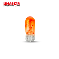 Lampe automobile Limastar T10 12V 5W, lumière intérieure de voiture ambre