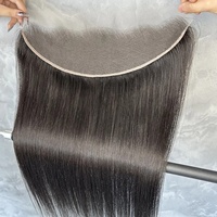 Vente en gros de cheveux brésiliens de haute qualité, closure frontale en dentelle 13x4, 100% cheveux humains vierges, pré-épilée, avec dentelle à ligne de cheveux naturelle