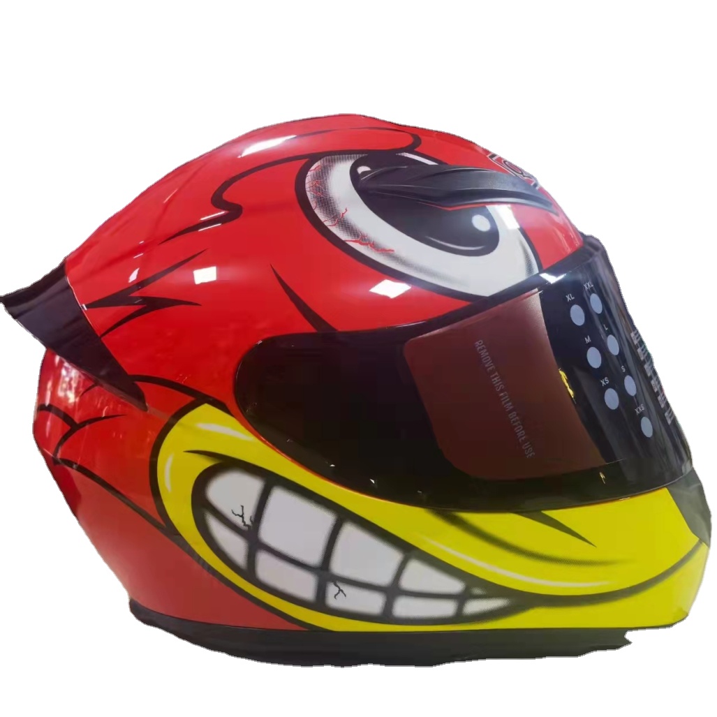 dot certified red hood motorcycle helmet 2023 DOT Certified Racing Helmet