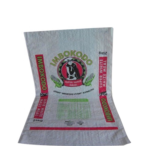25kg Gusset Flexo Printing PP Material Woven Sack Agriculture Maize Wheat Flour Bag for Packaging Polypropylene Wpp Woven Bags