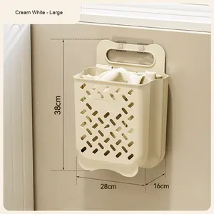 <span class=keywords><strong>NFS</strong></span> Panier à linge sale mural en plastique pliable panier à linge ménager rangement en gros balcon bac de rangement - Product Image 6