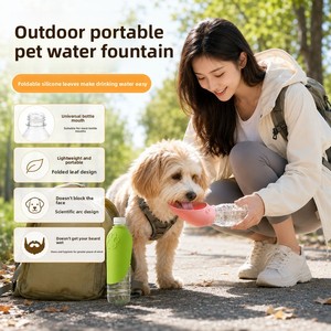 Dispensador de Agua Portátil <span class=keywords><strong>para</strong></span> Mascotas, Bebedero Ecológico de Silicona <span class=keywords><strong>para</strong></span> <span class=keywords><strong>Perros</strong></span>, <span class=keywords><strong>Utensilios</strong></span> de Alimentación <span class=keywords><strong>para</strong></span> Uso en Exteriores - Product Image 2