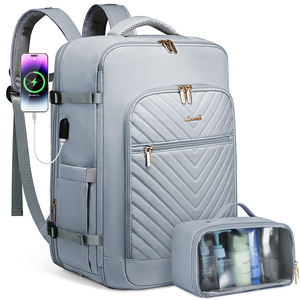 LOVEVOOK 2025 Sac de voyage de grande capacité avec organisateur de maquillage 17in Sac à dos pour ordinateur portable pour femmes hommes Voyage Week-end - Product Image 1