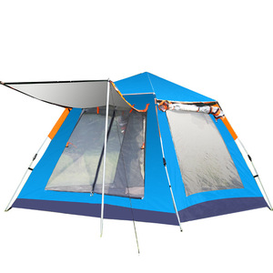 Extérieur Portable Camping Étanche Parasol Pluie Mouche Tente Abri Une Chambre Oxford Tissu <span class=keywords><strong>Hamac</strong></span> <span class=keywords><strong>avec</strong></span> Bâche en Fibre de Verre - Product Image 4