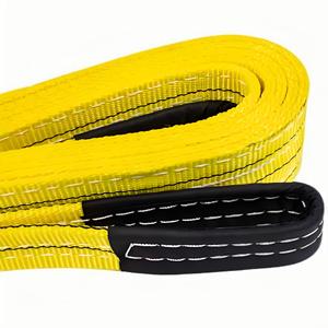 Imbracatura per occhi e occhi piatti in poliestere 5t certificata CE per la movimentazione di travi in calcestruzzo - Product Image 2