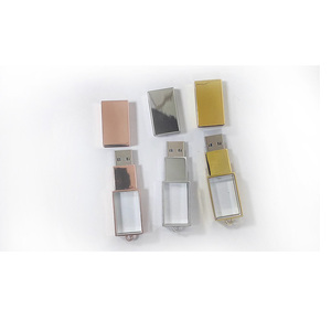 最新のゴールデンスライバークリスタル<span class=keywords><strong>USB</strong></span>フラッシュドライブカスタム3Dレーザーロゴをホワイトボックスガラス<span class=keywords><strong>USB</strong></span>スティックでロマンチックなギフトとして - Product Image 2