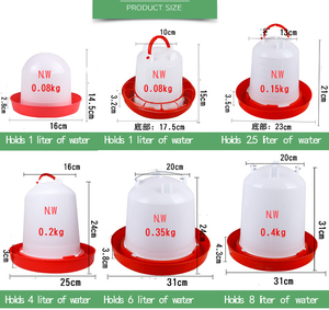 Dispensador de Agua para Pollos Rojo, Nuevo, en Oferta, de Plástico, para Granjas Avícolas, para Agua y Alimentación de Animales - Product Image 2