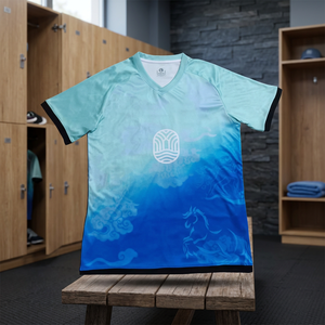 Conjunto de Camiseta de Fútbol para Adultos de Alta Calidad, Personalizada con Sublimación, Impresión Digital, Secado Rápido, Transpirable, Elástica en Cuatro Direcciones, Unisex - Product Image 3