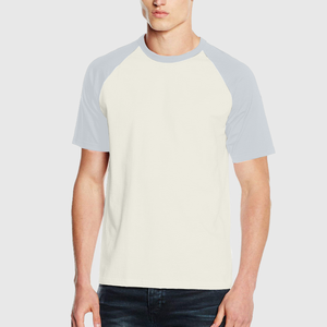 เสื้อยืดโอเวอร์ไซส์สตรีทแวร์ยูนิเซ็กซ์ปี 2024 แขนเสื้อแบบแร็กแลน ผ้าฝ้ายทอ 100% สีริ้งเกอร์ ตัดต่อสี  หนานุ่ม พิมพ์ลายโลโก้ตามสั่ง สำหรับผู้ชาย - Product Image 4