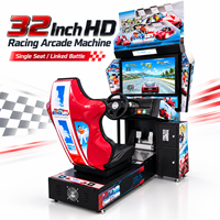 Machine de jeu de course automobile d'arcade commerciale, simulateur de conduite électronique pour centre de divertissement intérieur